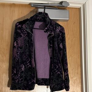 Women's Purple Patterned Jacket